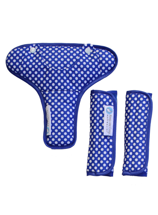 Harness & Buckle Cosy - Blue Spot