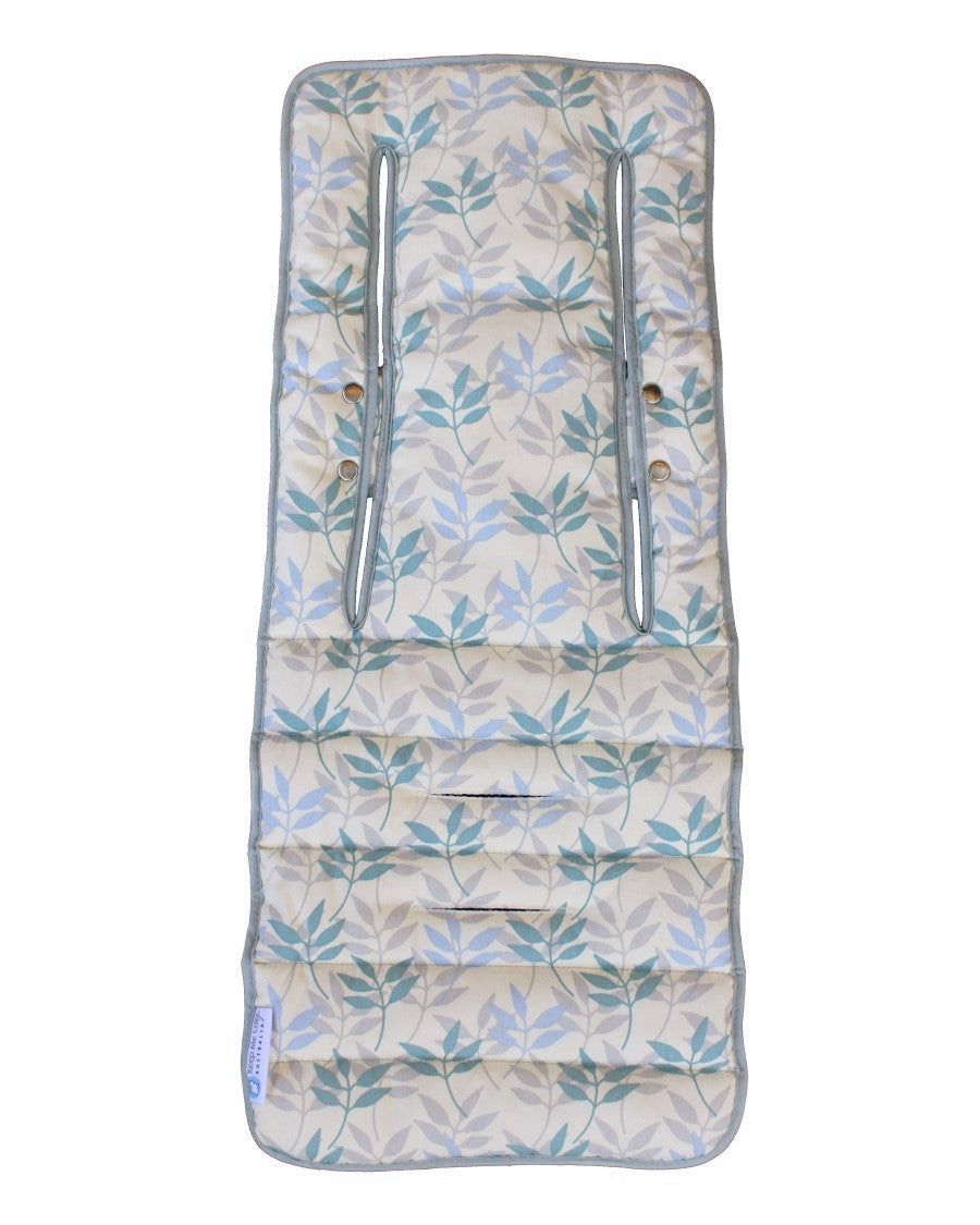 Pram Liner Head Hugger Set Pastel Leaf – Keep Me Cosy