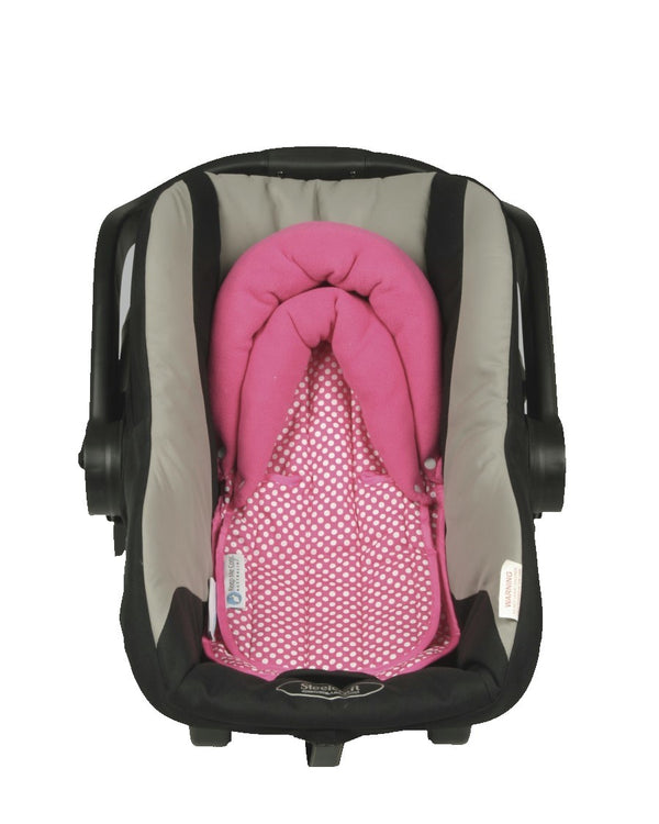 Pram Liner Newborn Set - Pink Spot