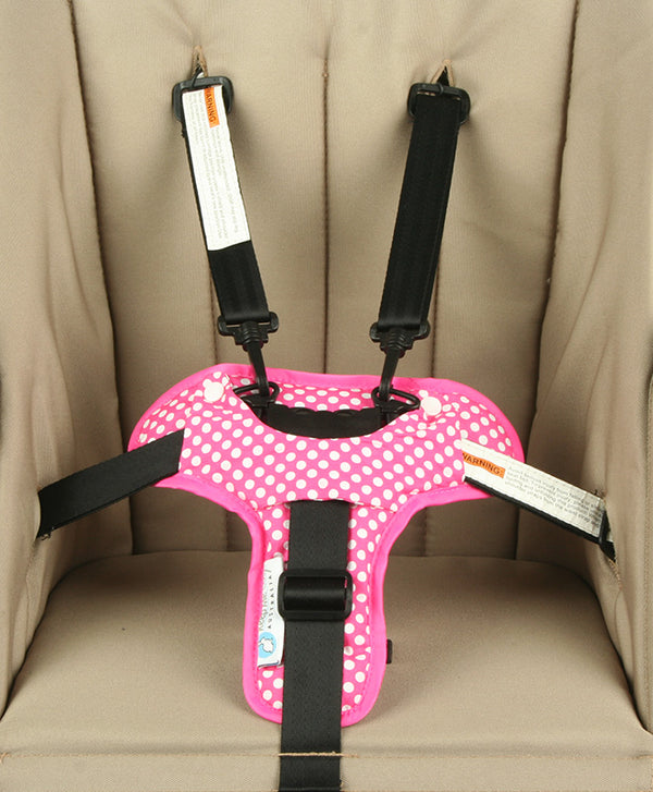 Harness & Buckle Cosy - Pink Spot