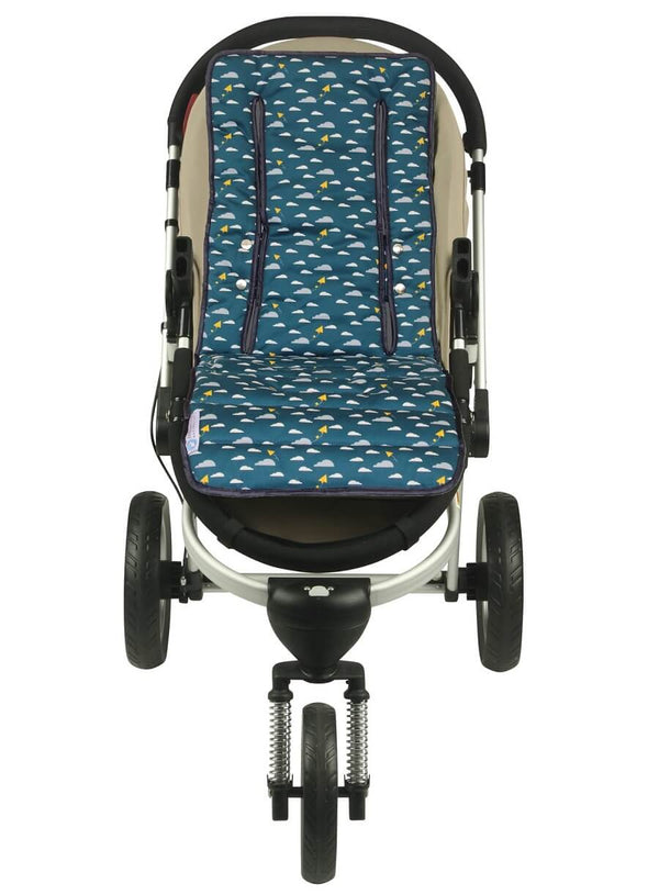 Pram Liner & Head Hugger Set - Playful Plane