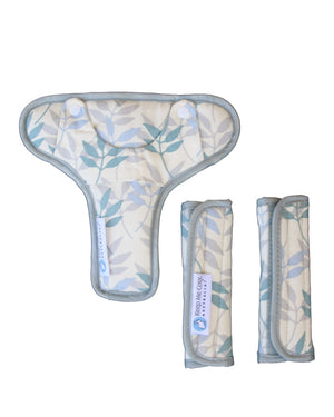 Harness Strap Covers Pastel Leaf