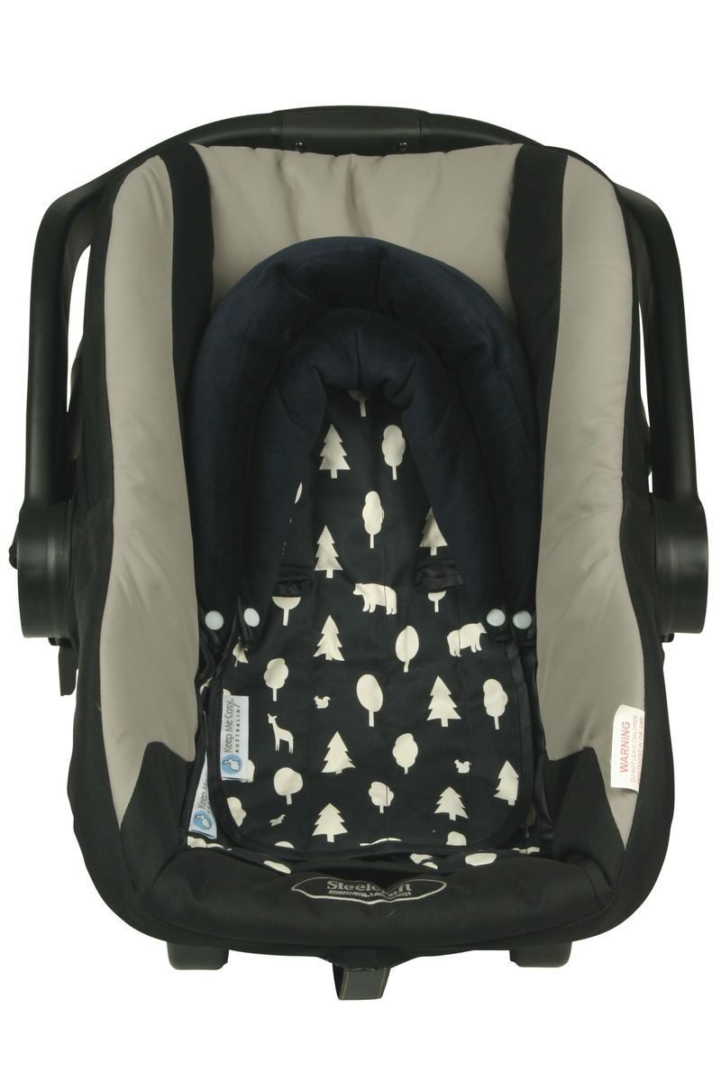 Baby Head Support for Pram & Car Seat Woodland Friends Keep Me Cosy