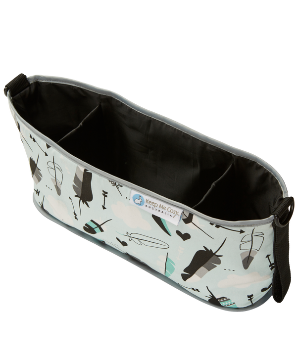 Pram Organiser - Aqua Feather