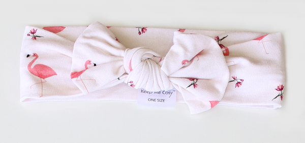 Baby Bow Knot Headband - Flamingo
