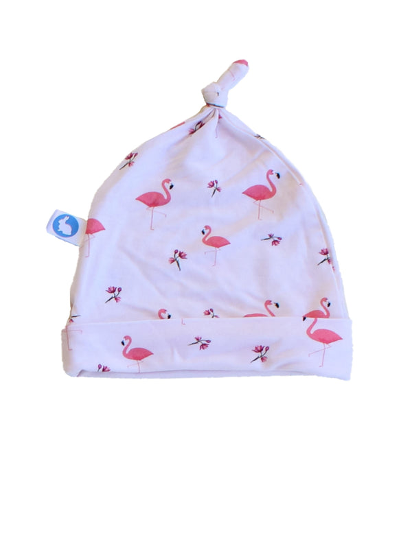 Baby Knotted Hat - Pink Flamingo