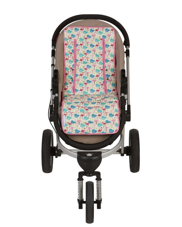 Pram Liner Newborn Set - Flamingo