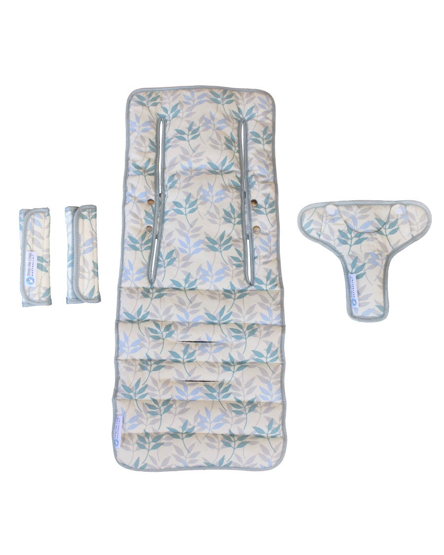 Bundle - Butterfly Pram Liner & Strap Cover Set