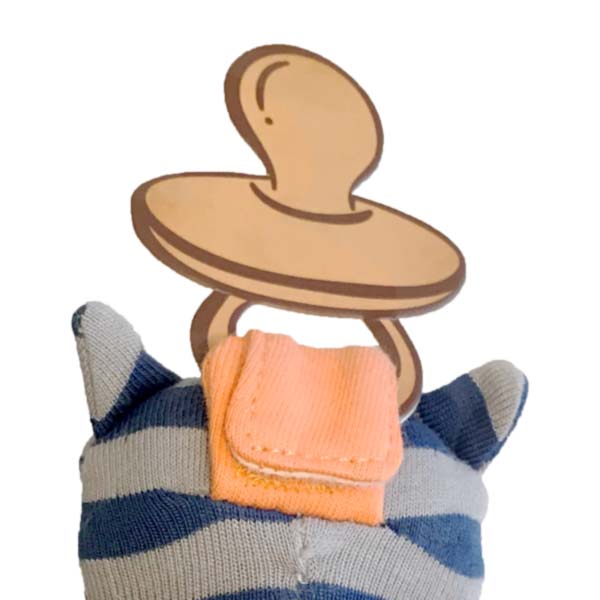 Organic Rattle & Pacifier Holder - Robbie Raccoon – Keep Me Cosy