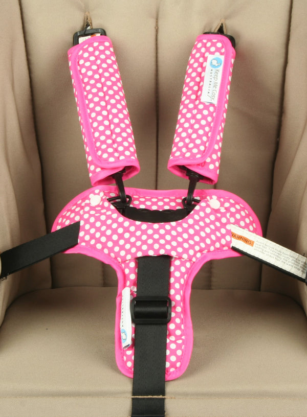 Harness & Buckle Cosy - Pink Spot